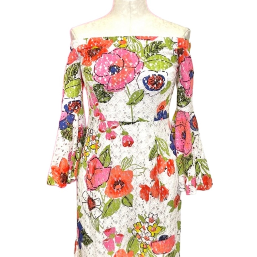 TRINA TURK MILEY FLORAL LACE DRESS